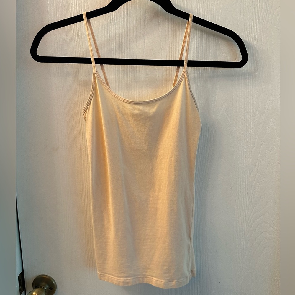 Cream tank undershirt